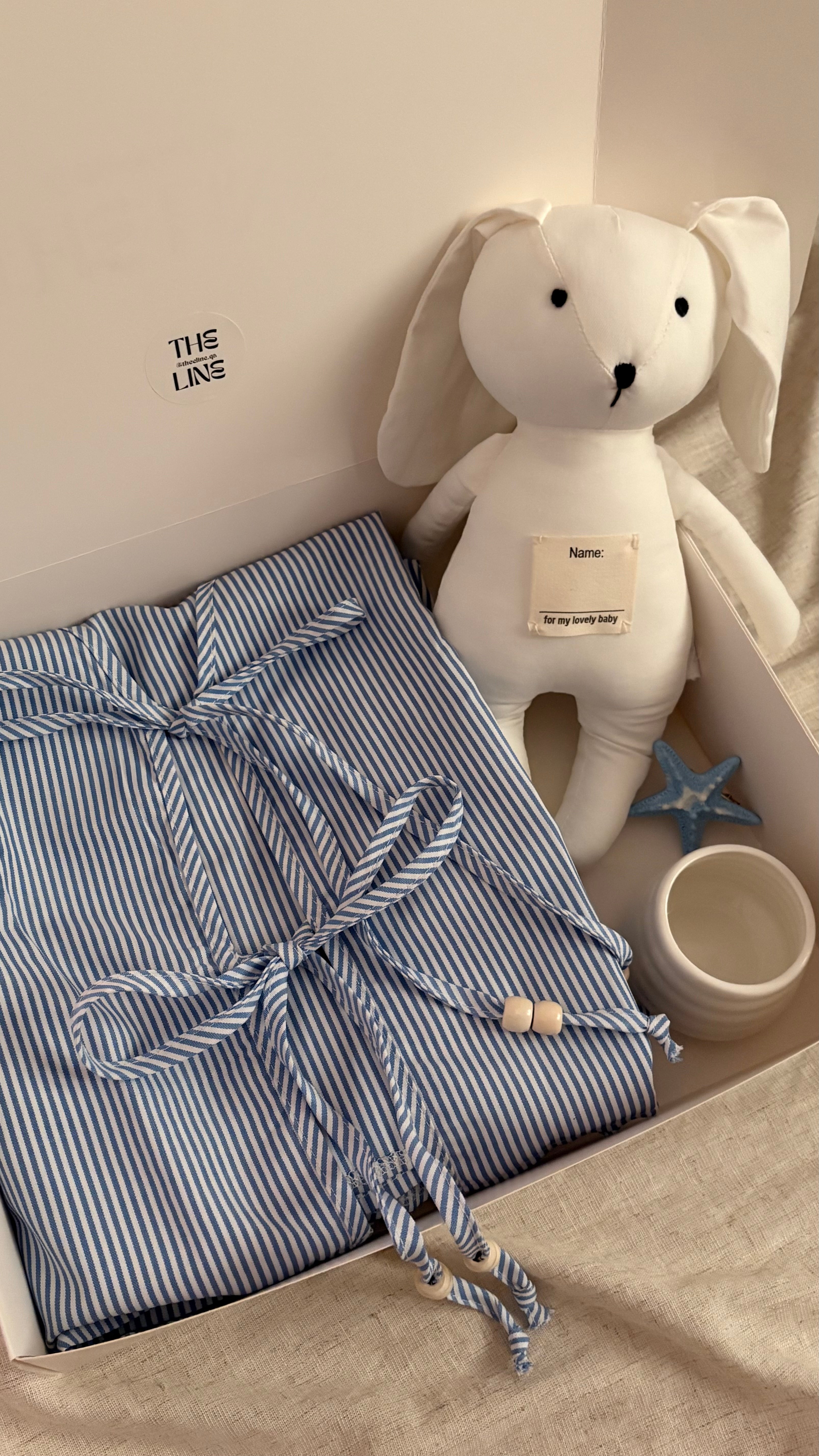 Blue pajama boxer